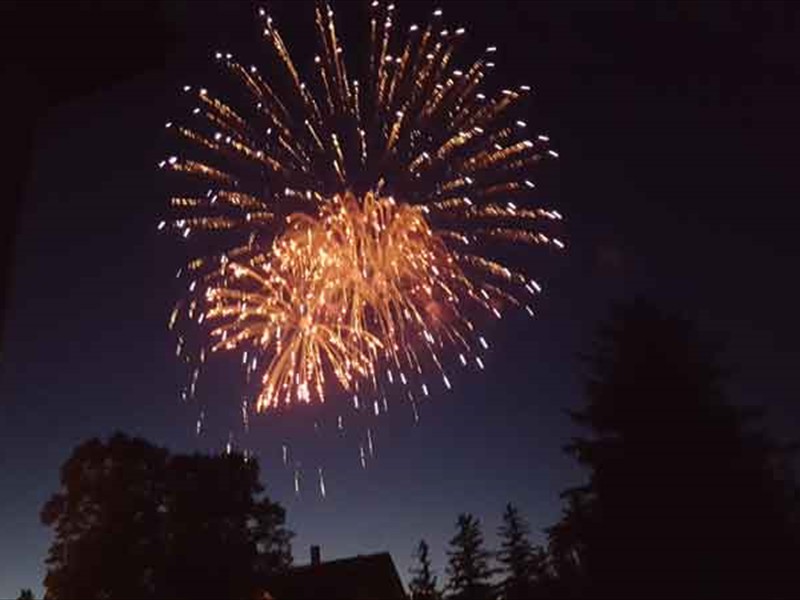 Fireworks over Winnebago Valley