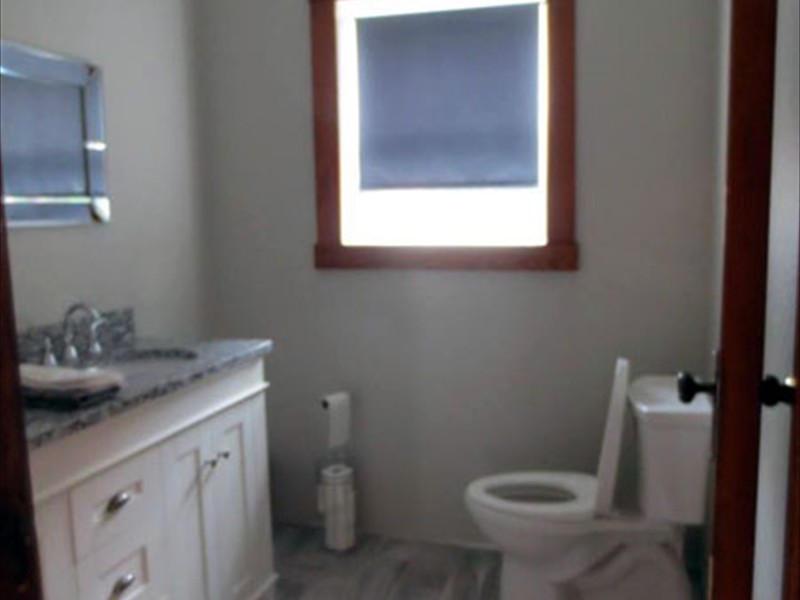 One of the bathrooms