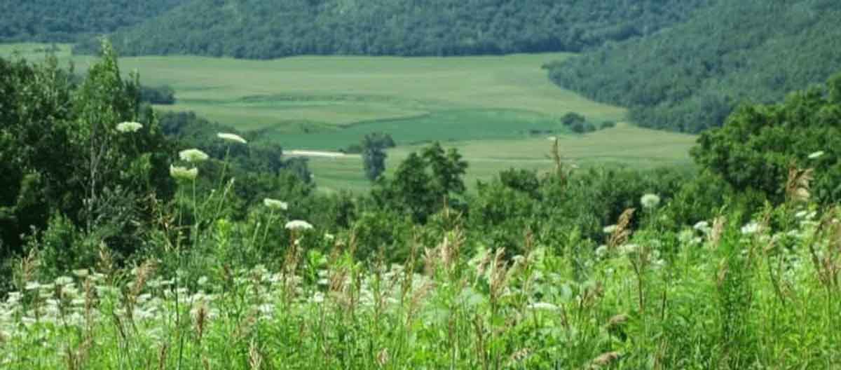 panoramic of 1000 acre Winnebago Valley Hideaway