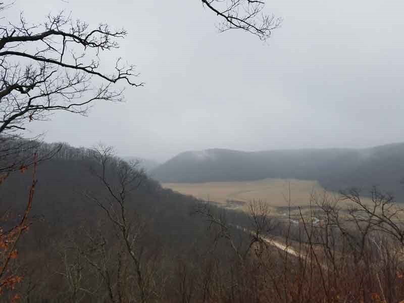 Moring mist at  Winnebago Valley Hideaway